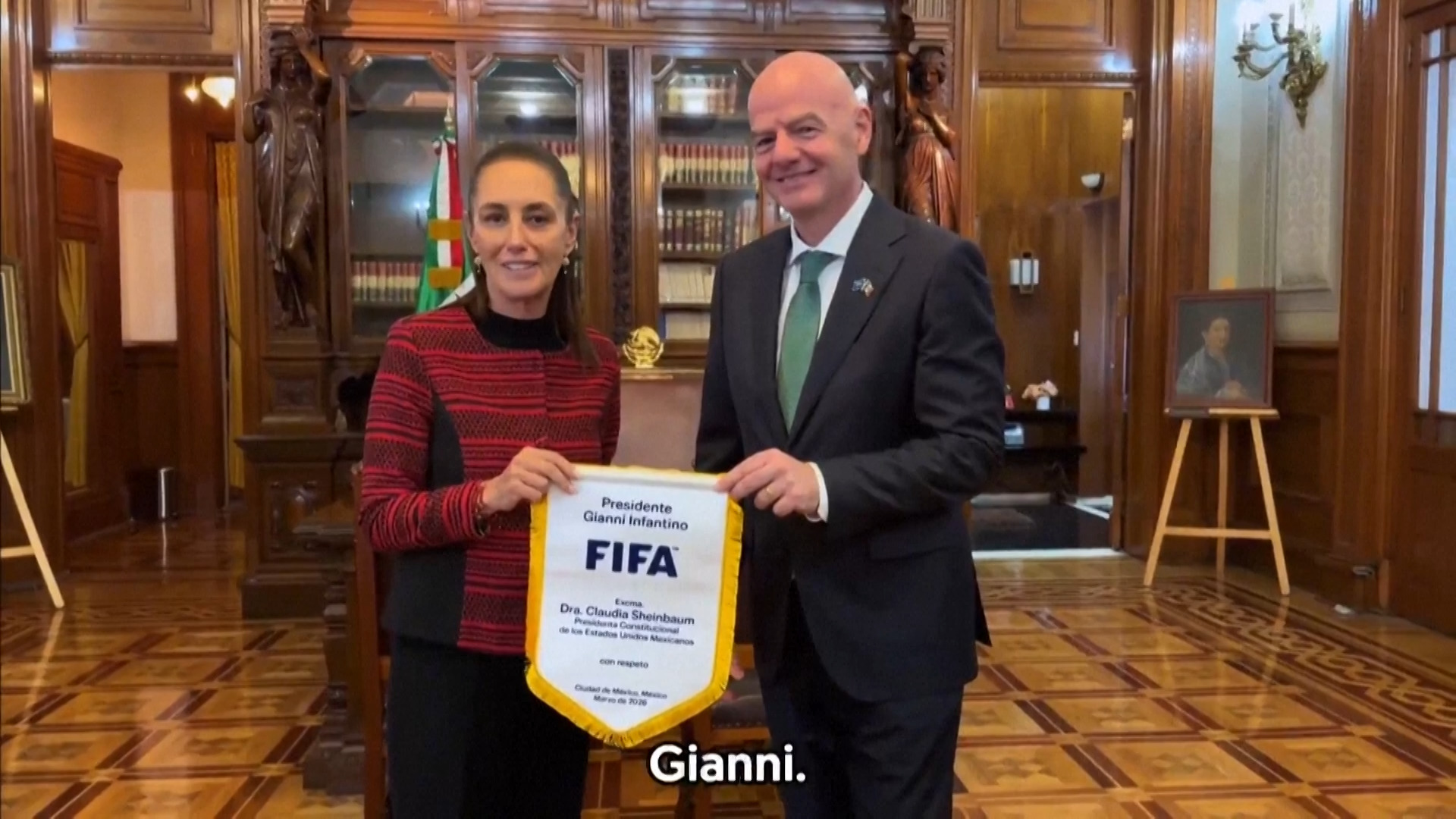 Mexico’s President welcomes FIFA Chief