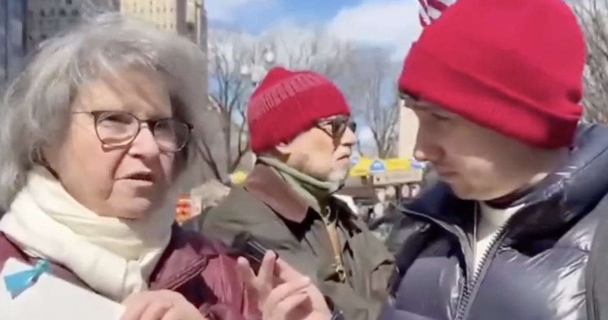 A right-winger tried to own a No Kings protestor with gotcha questions. She skewered him instead.