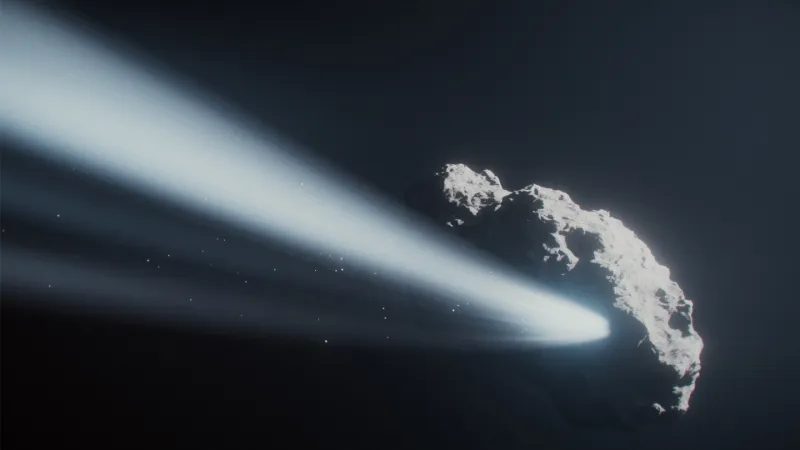 A comet may have flipped its spin and entered into a death spiral