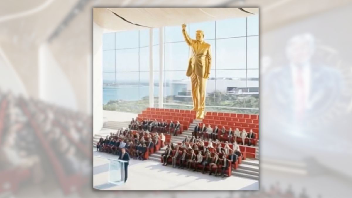 Will Trump’s presidential library include large golden statue of himself? We inspected