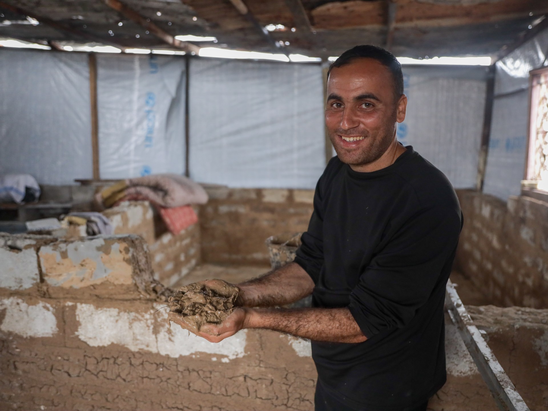 Rubble, mud and hair: How to rebuild a home in Gaza