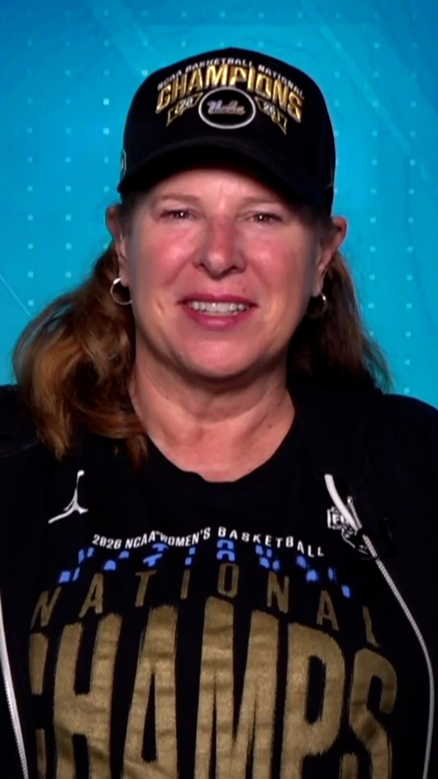 UCLA women’s basketball coach celebrates championship win