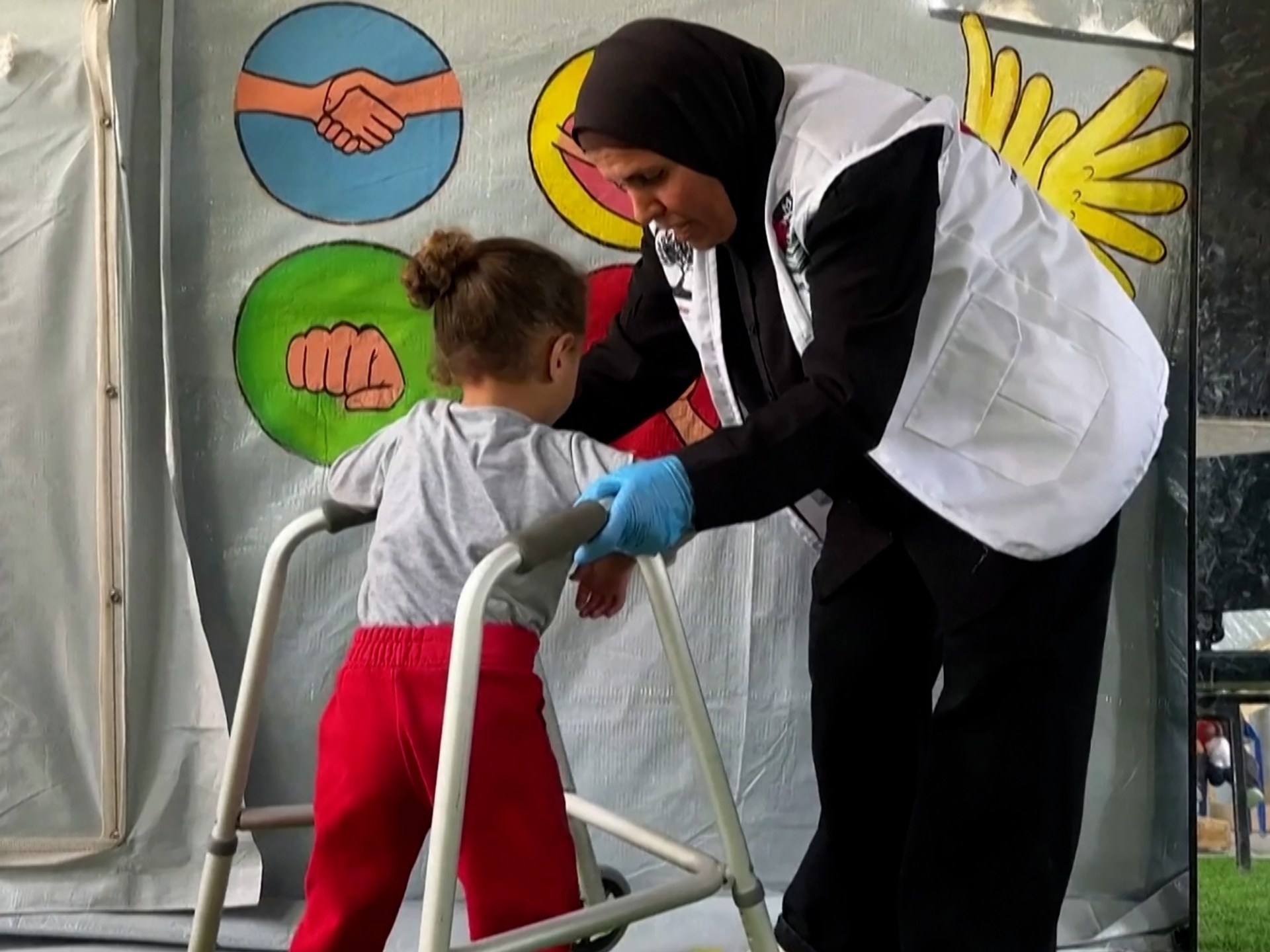 Gaza camp offers children a sense of safety