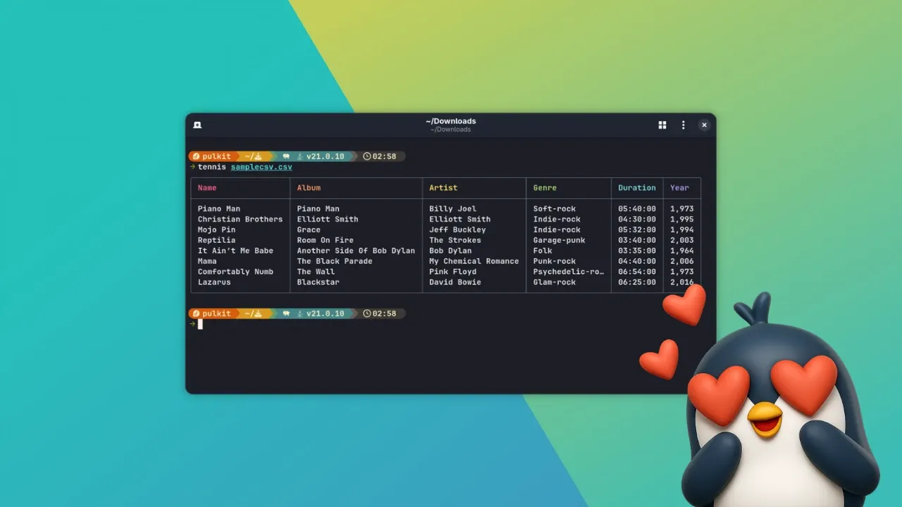 I Found A Terminal Tool That Makes CSV Files Look Stunning