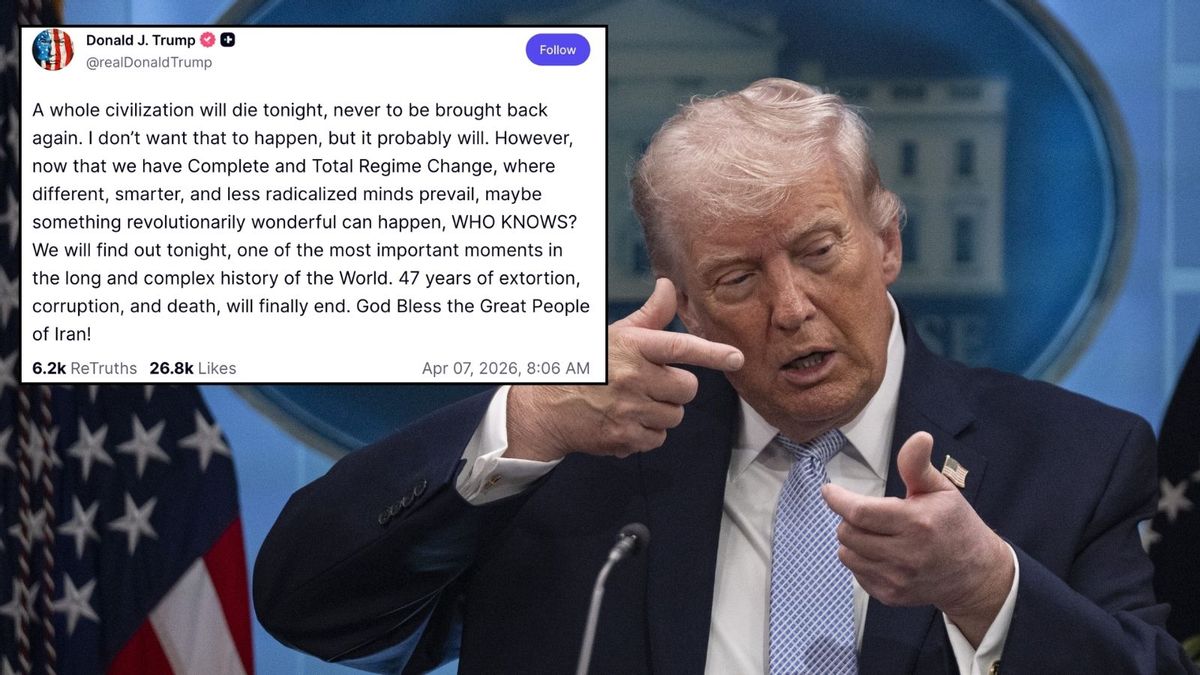 Did Trump say ‘a whole civilization will die tonight’ ahead of Iran deadline?