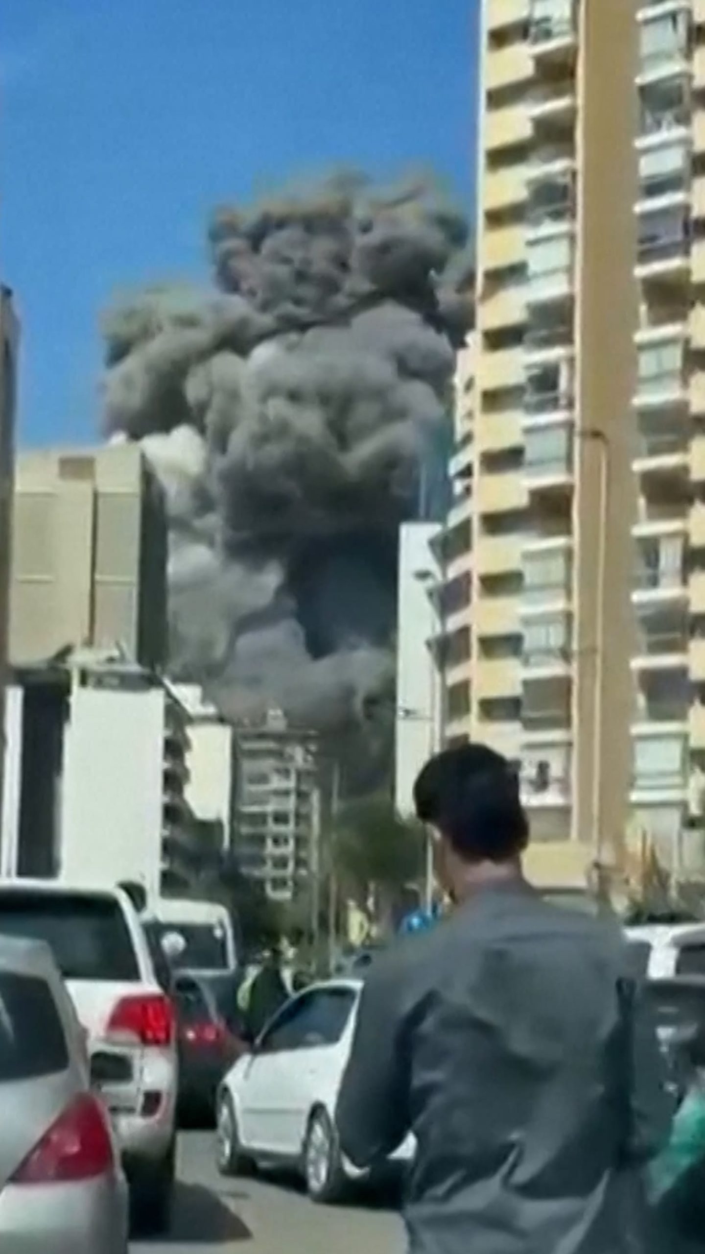 Video shows strike in Lebanon as Israel launches attacks