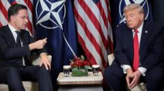 Trump criticises Nato as alliance chief describes meeting as ‘very frank’