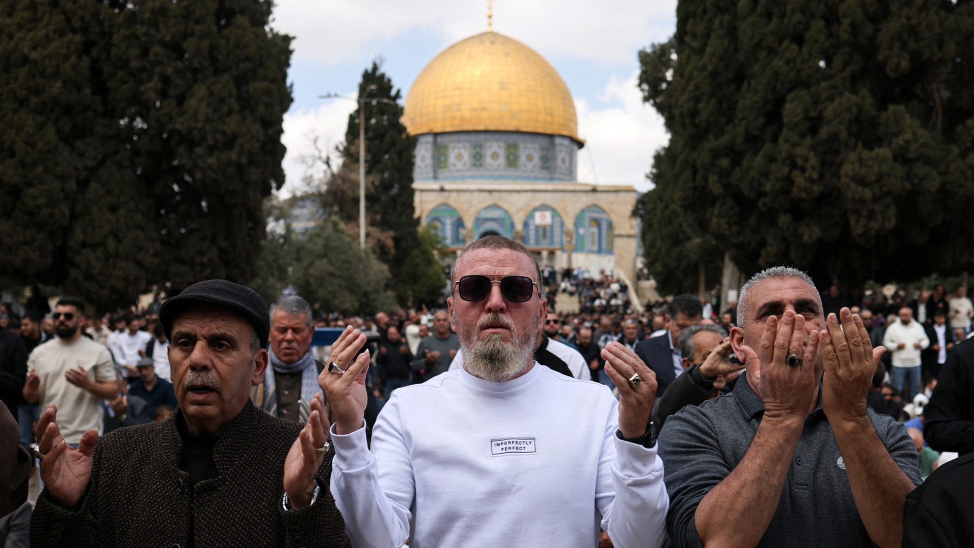 Muslims hold first Friday prayers at Al-Aqsa Mosque after reopening