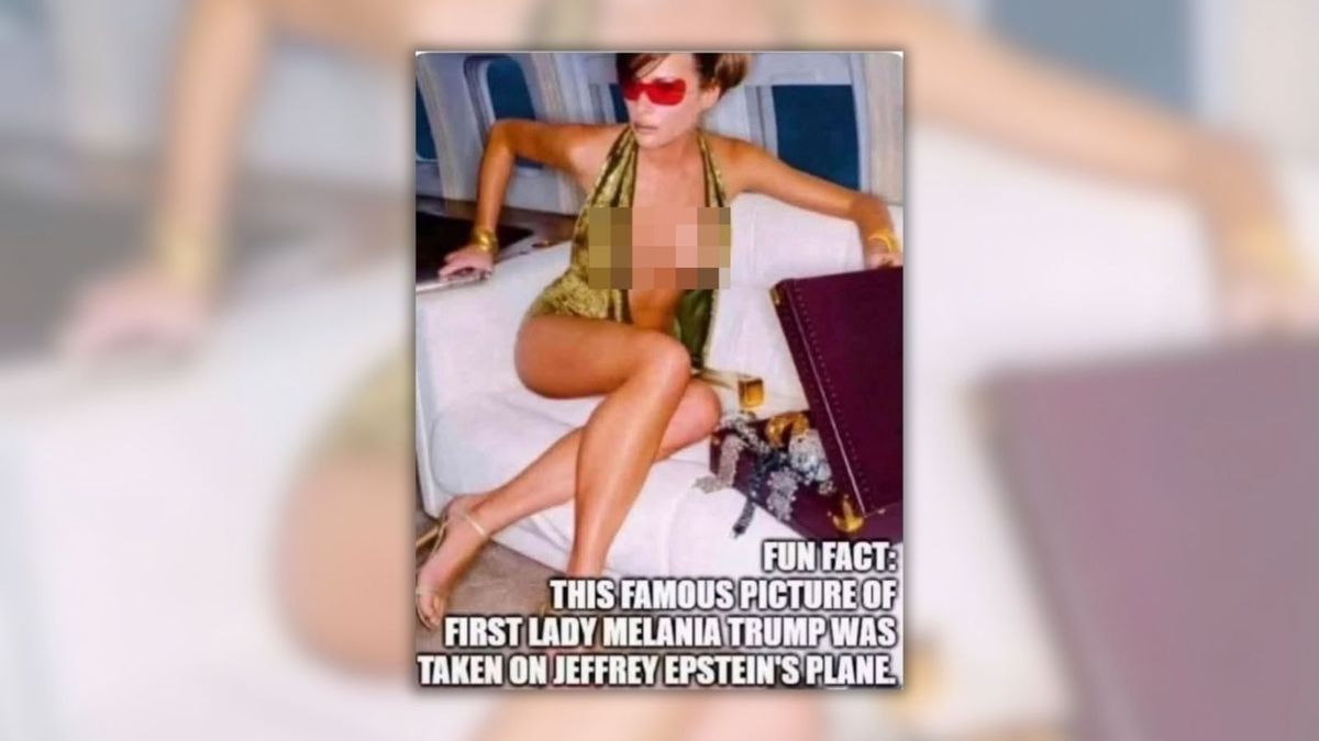 Photo of Melania Trump is real, but it wasn’t taken on Epstein’s plane