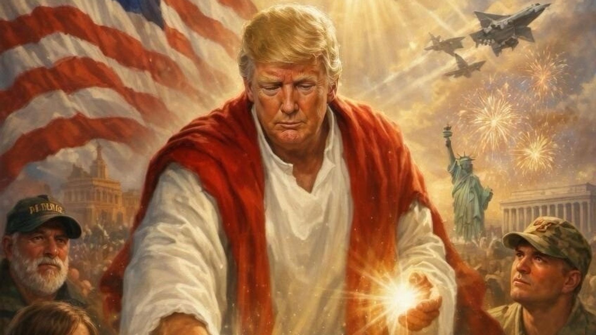 Trump deletes AI image of himself as Jesus – as he doubles down on Pope criticism