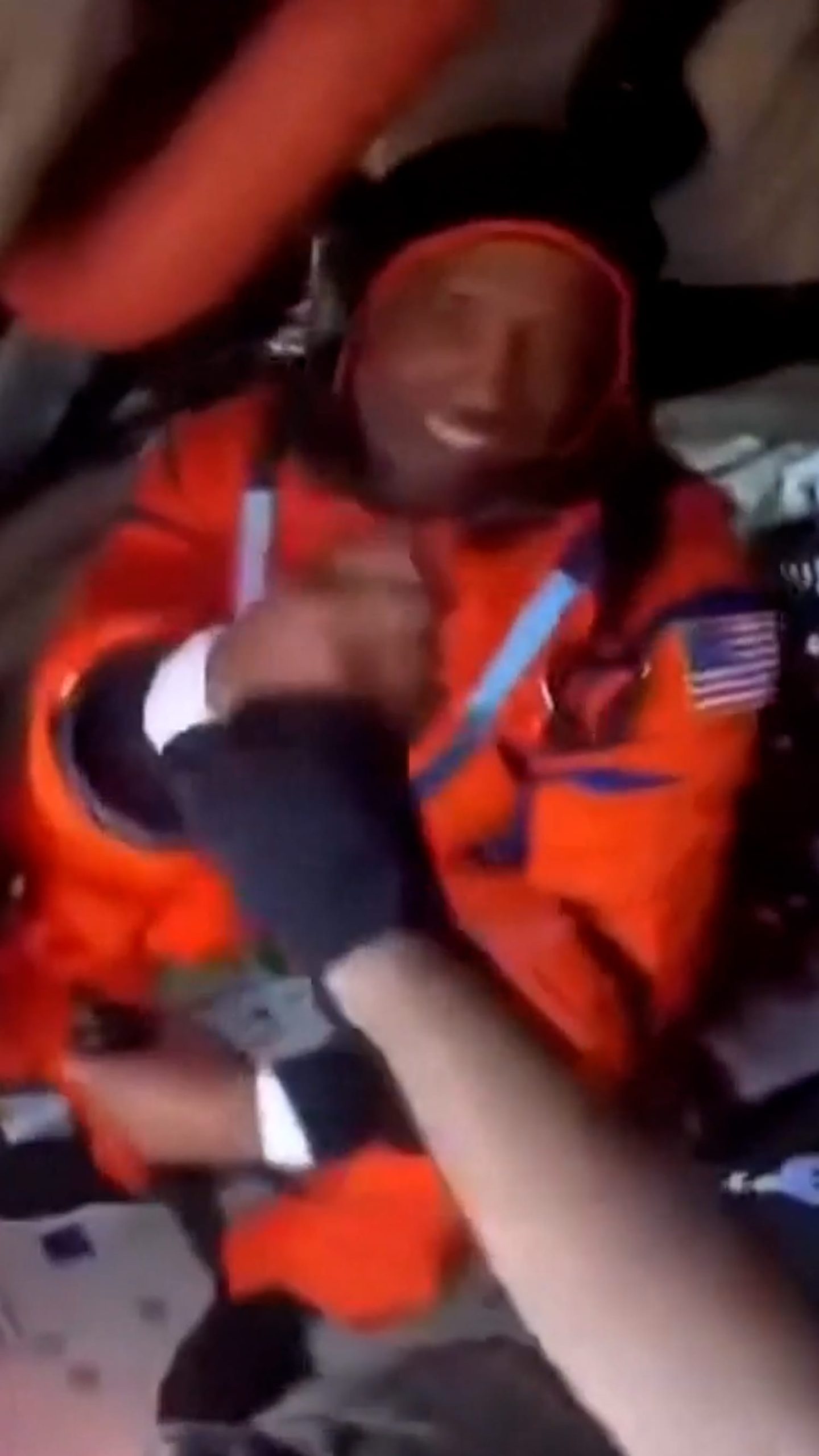 Video shows crews welcoming Artemis II crew home