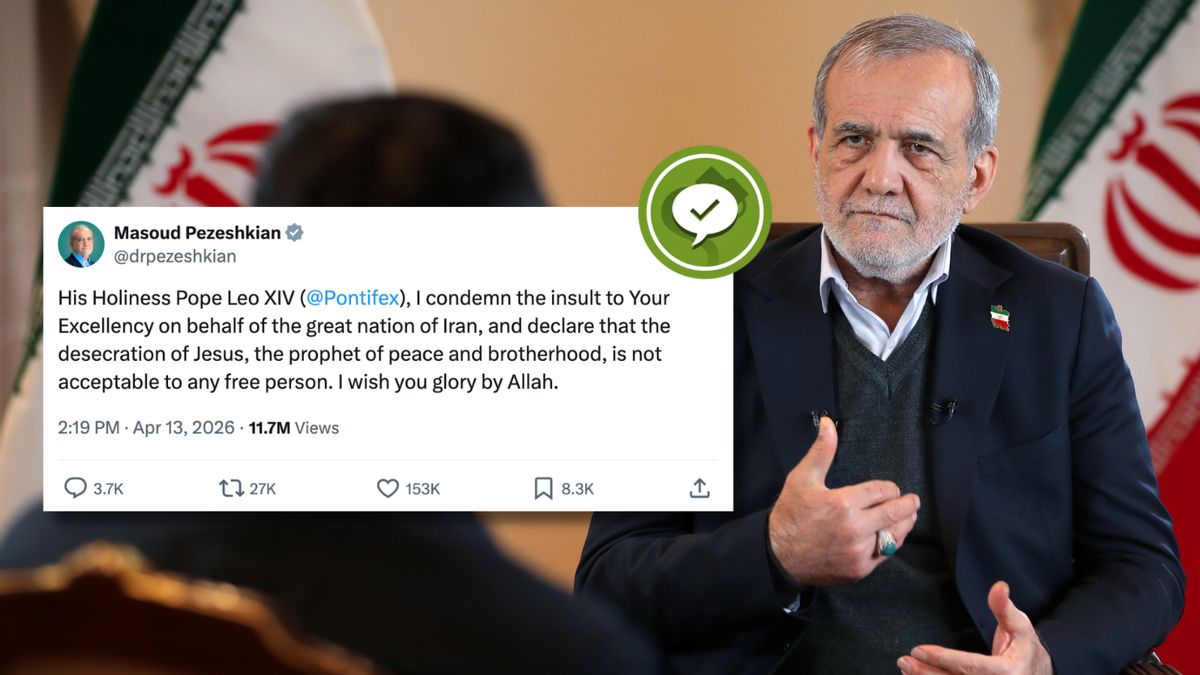 Iran’s president condemns ‘insult’ to Pope Leo XIV, calls ‘desecration of Jesus’ unacceptable