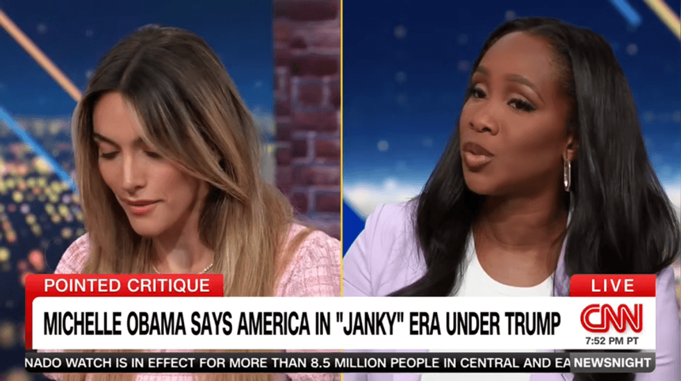 ‘Let’s not be ridiculous!’ CNN panel erupts as MAGA podcaster takes shot at Michelle Obama