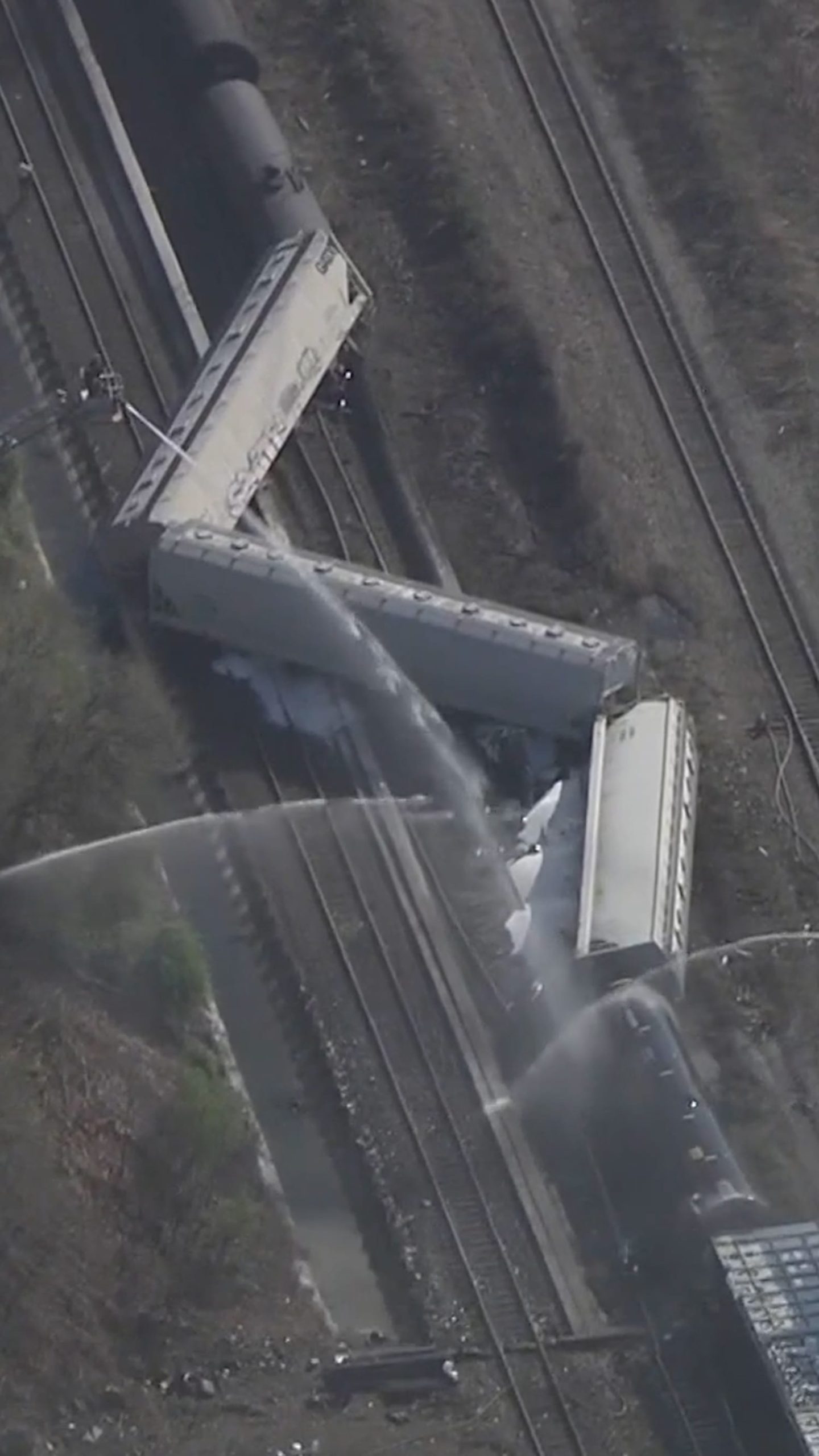 Freight train derails in New Jersey