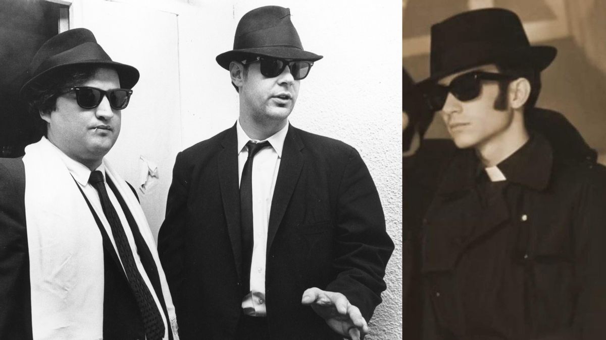 Does photo show young Pope Leo XIV paying homage to ‘Blues Brothers’?