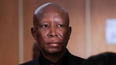 South African opposition figure Malema sentenced to five years in prison for firing a gun