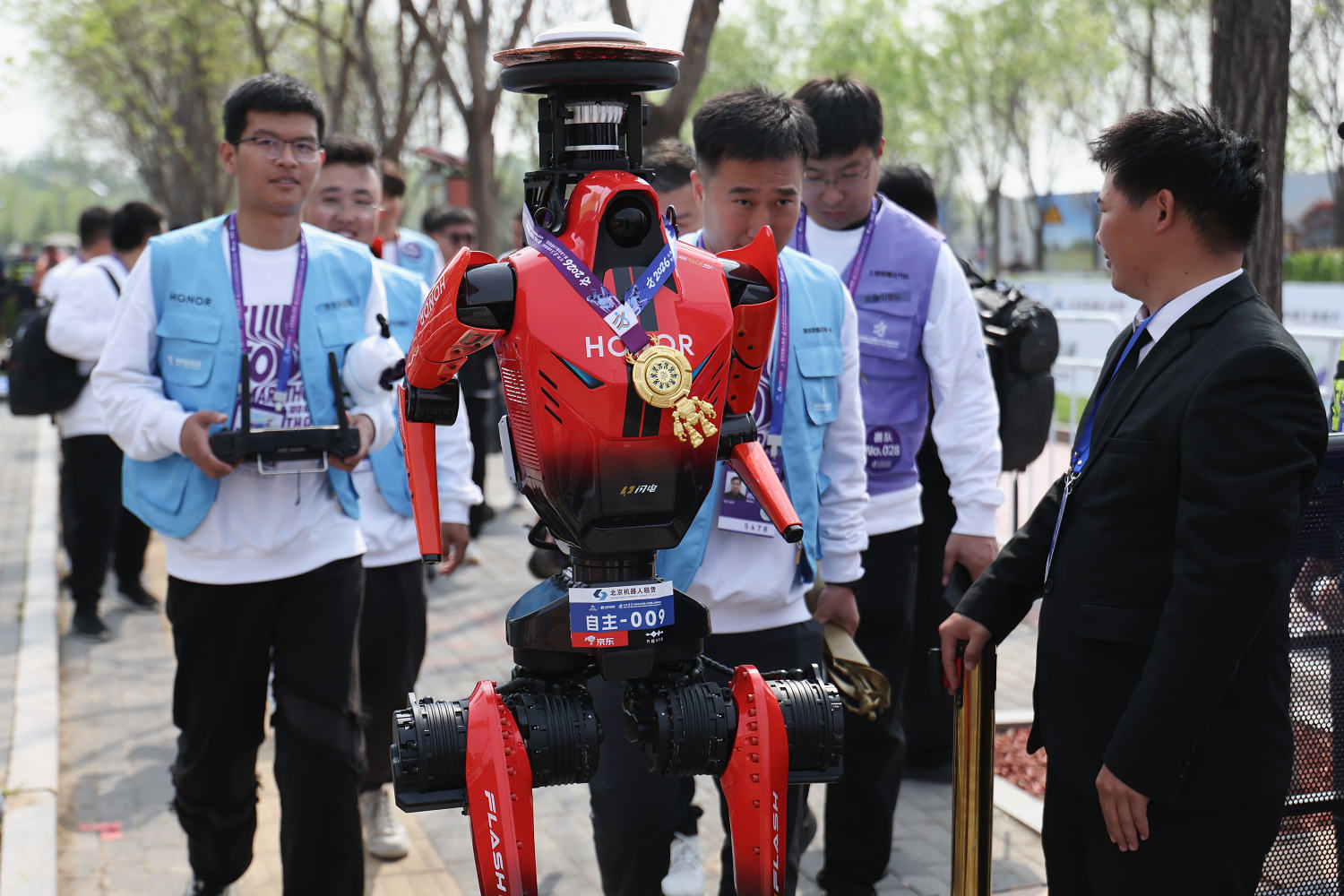 Humanoid robots race past humans in Beijing half-marathon, showing rapid advances