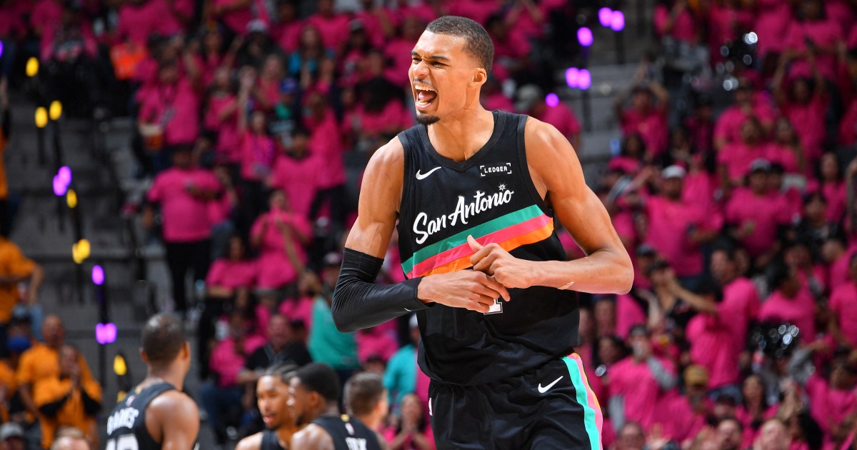 Wembanyama makes history as Spurs defeat Blazers in Game 1