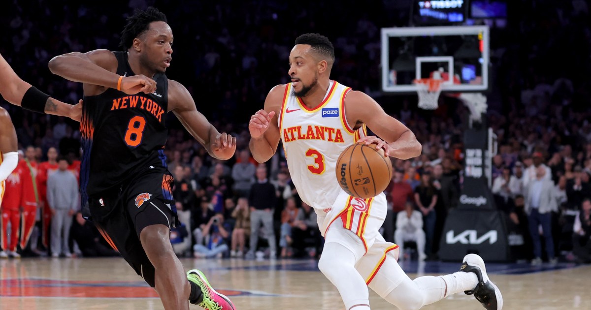 CJ McCollum, Hawks rally late to shock Knicks in Game 2 of NBA playoffs
