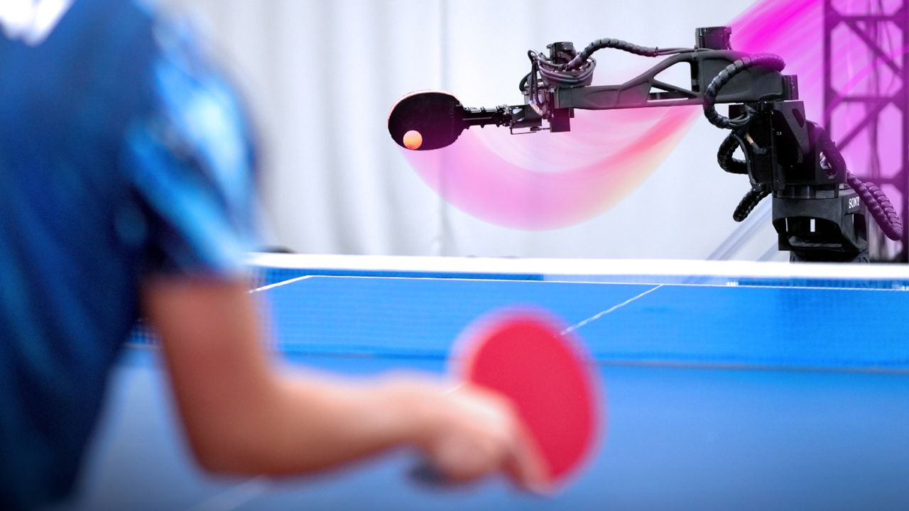 Watch an AI-powered table tennis robot beat elite players
