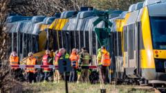 Two trains collide head-on in Denmark, leaving five critically hurt