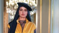 Headscarf with a beret: Muslim designers showcase floral dresses and boxy streetwear in Paris
