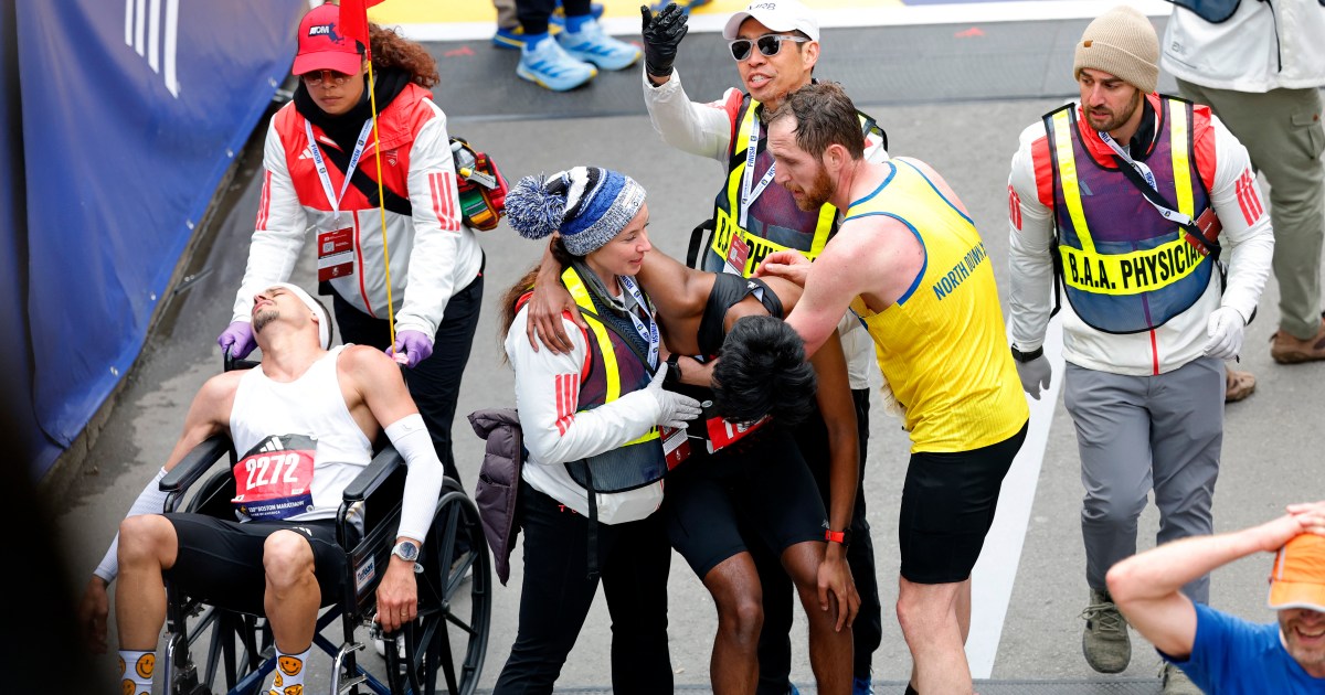 Boston marathoner reflects on helping collapsed runner as video goes viral