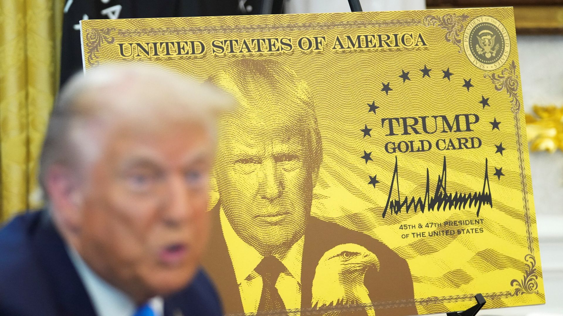 Only one application for Trump’s $1m ‘gold card’ approved since its launch