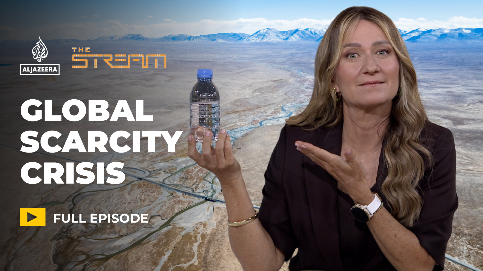 How does targeting water supply during war worsen the scarcity crisis?