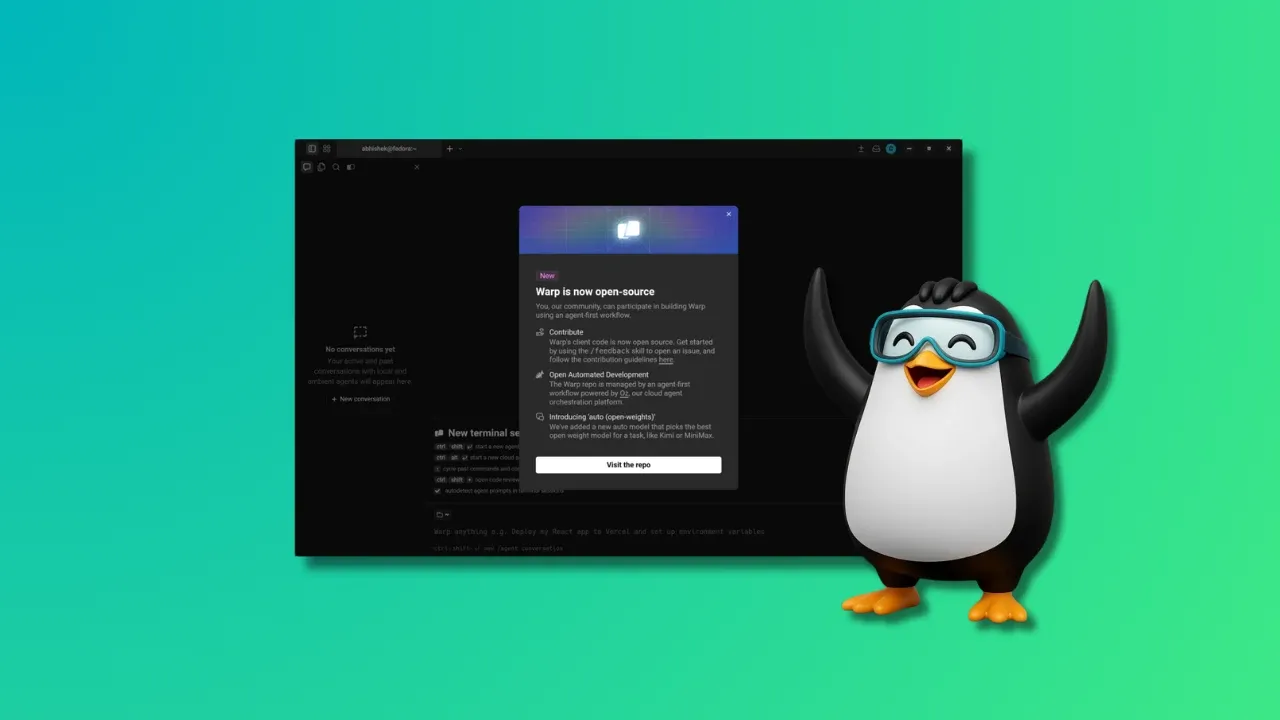 Good News! AI-first Warp Terminal is Now Open Source
