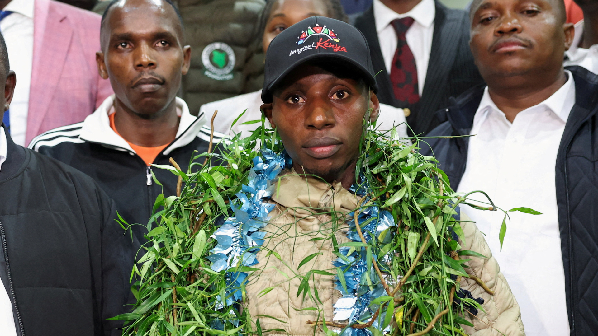 Marathon record breaker Sabastian Sawe returns to hero’s welcome in Kenya