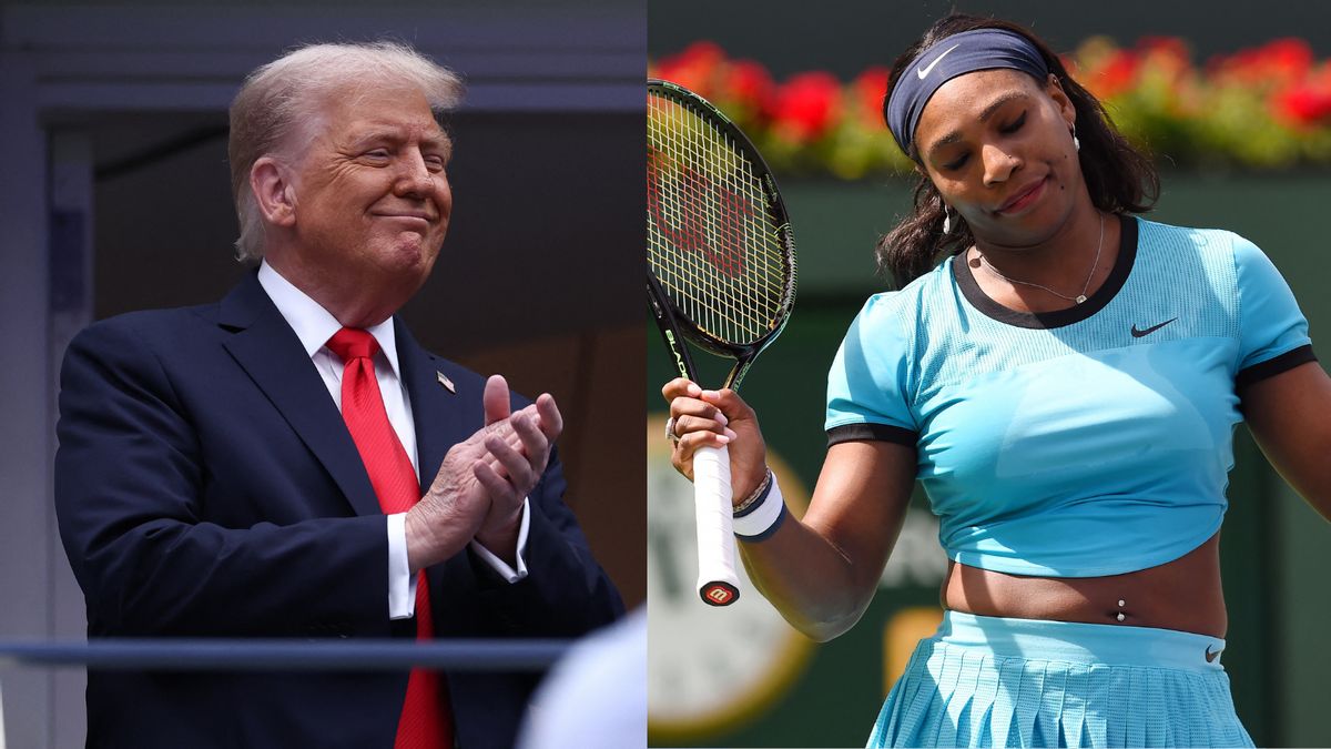 Did Trump play tennis with Serena Williams in 2015?