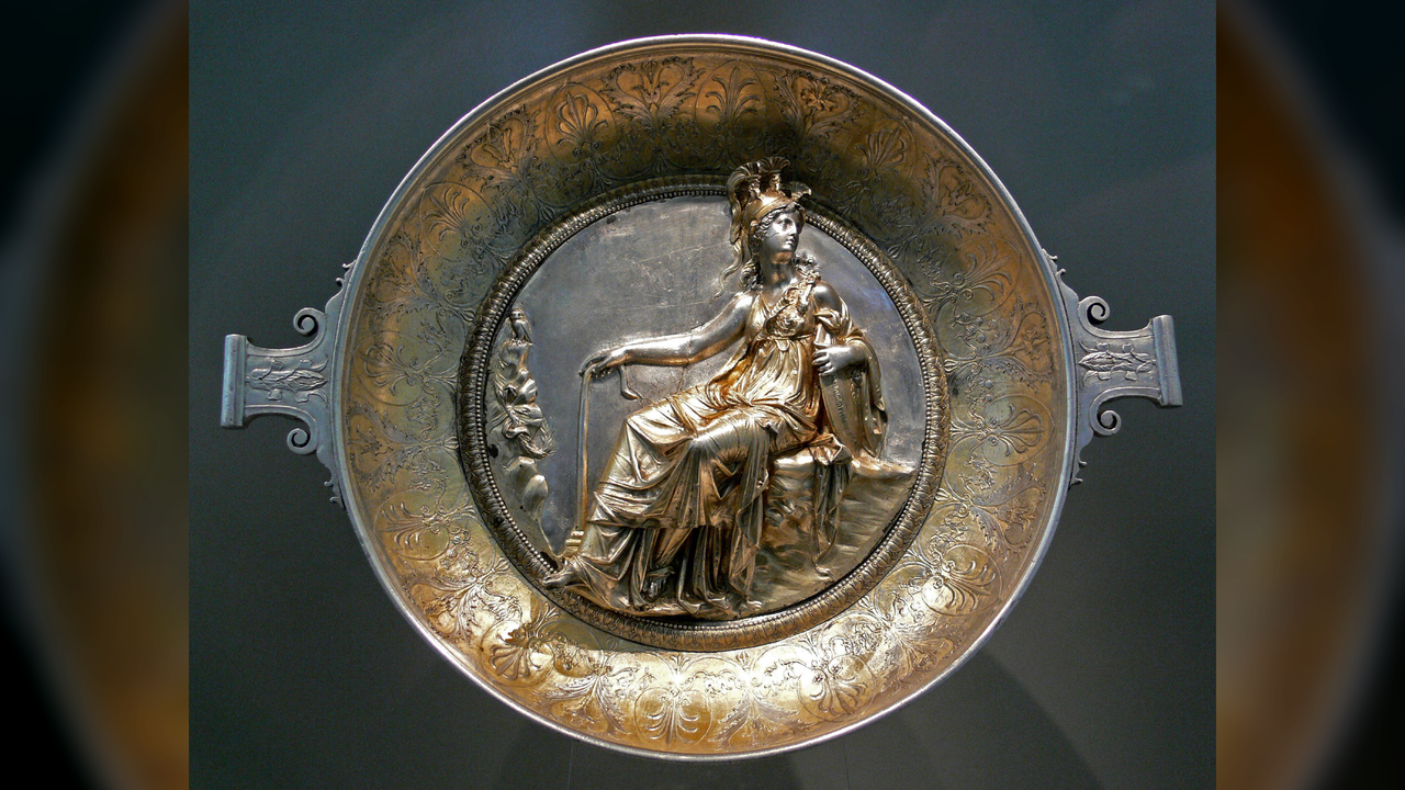 Athena bowl: A silver and gold vessel of the goddess and her owl, buried in a German forest 2,000 years ago