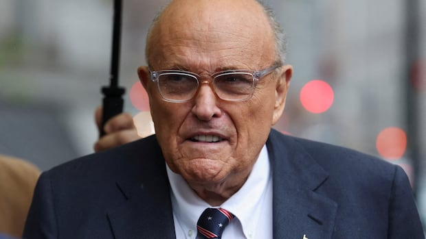 Rudy Giuliani breathing on his own again after being hospitalized with pneumonia