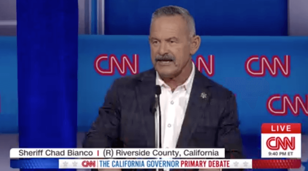 ‘I’m proud of it’: CA gov candidate touts ties to far-right Oath Keepers on debate stage