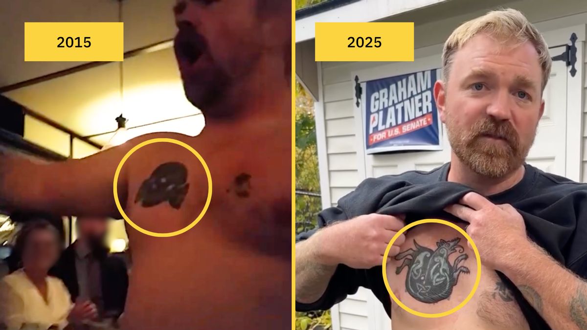 Posts claim Senate candidate Graham Platner has tattoo of Nazi symbol. That’s not the full story