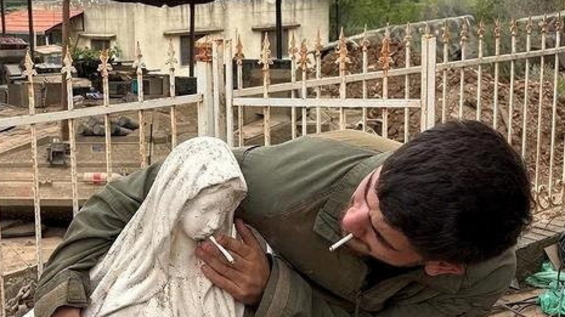 Israeli soldier caught desecrating statue of Virgin Mary in Lebanon
