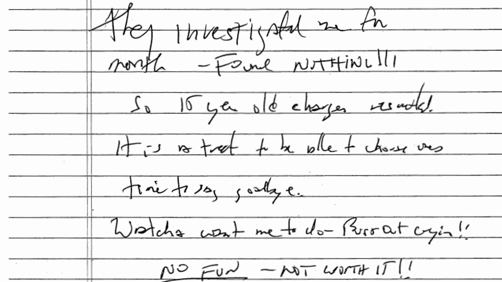 Purported suicide note left by Jeffrey Epstein released