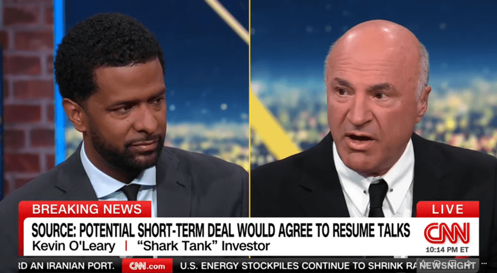 ‘You just said a bunch of nothing!’ Kevin O’Leary sparks uproar on CNN over war costs
