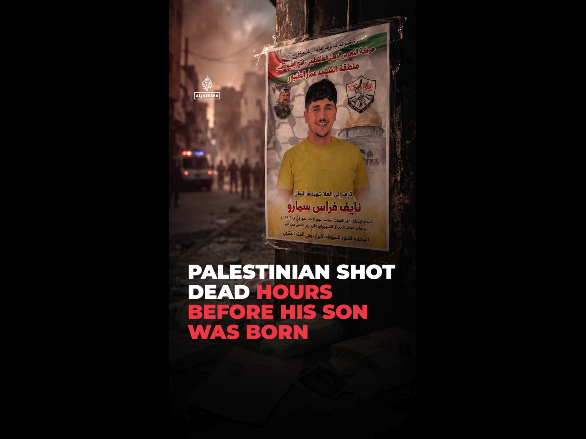 The Palestinian shot dead hours before his son was born