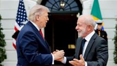 Trump and Lula’s private Oval Office meeting signals lingering strain – and effort to avoid tension