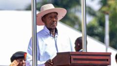 Uganda’s president sworn in for record seventh term