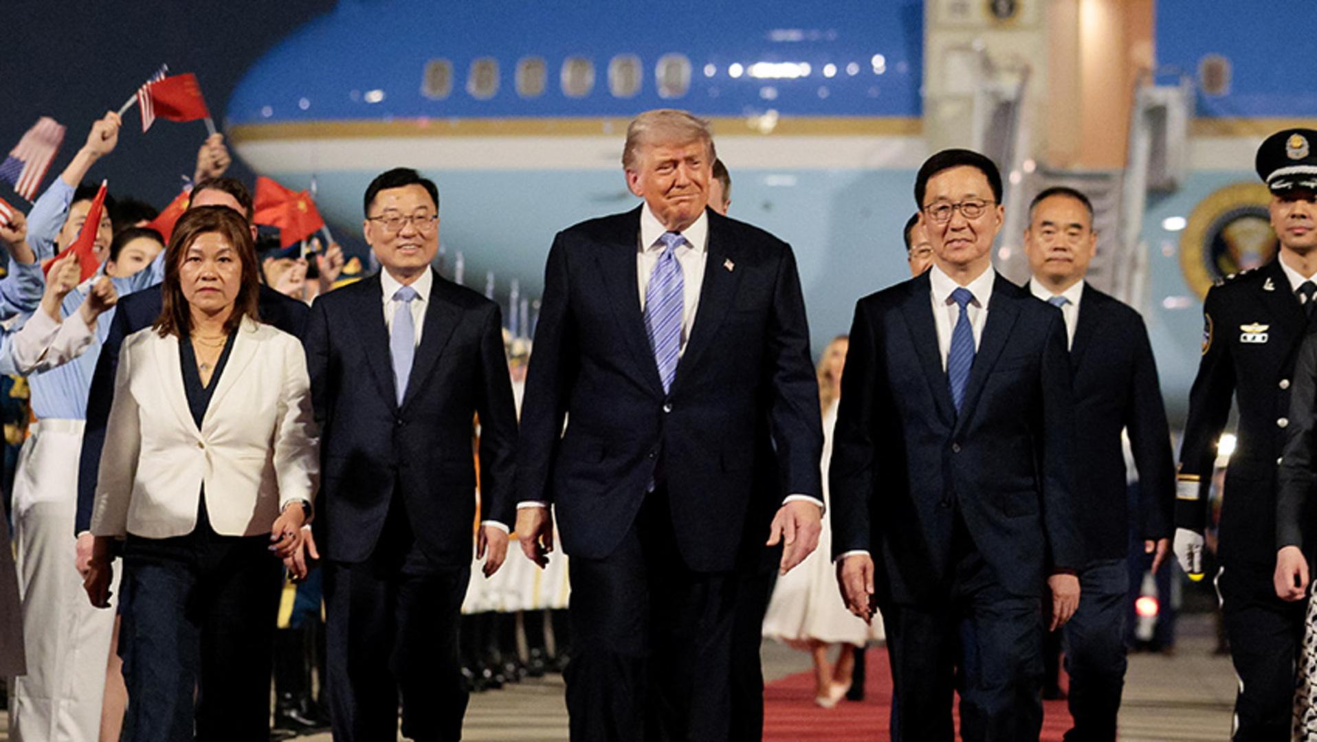 Trump arrives in China for two-day summit with Xi
