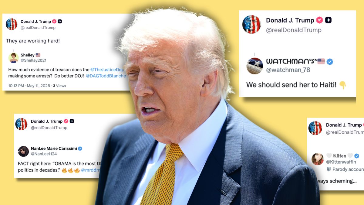 Trump posted on Truth Social 55 times in 3 hours. Here’s a timeline