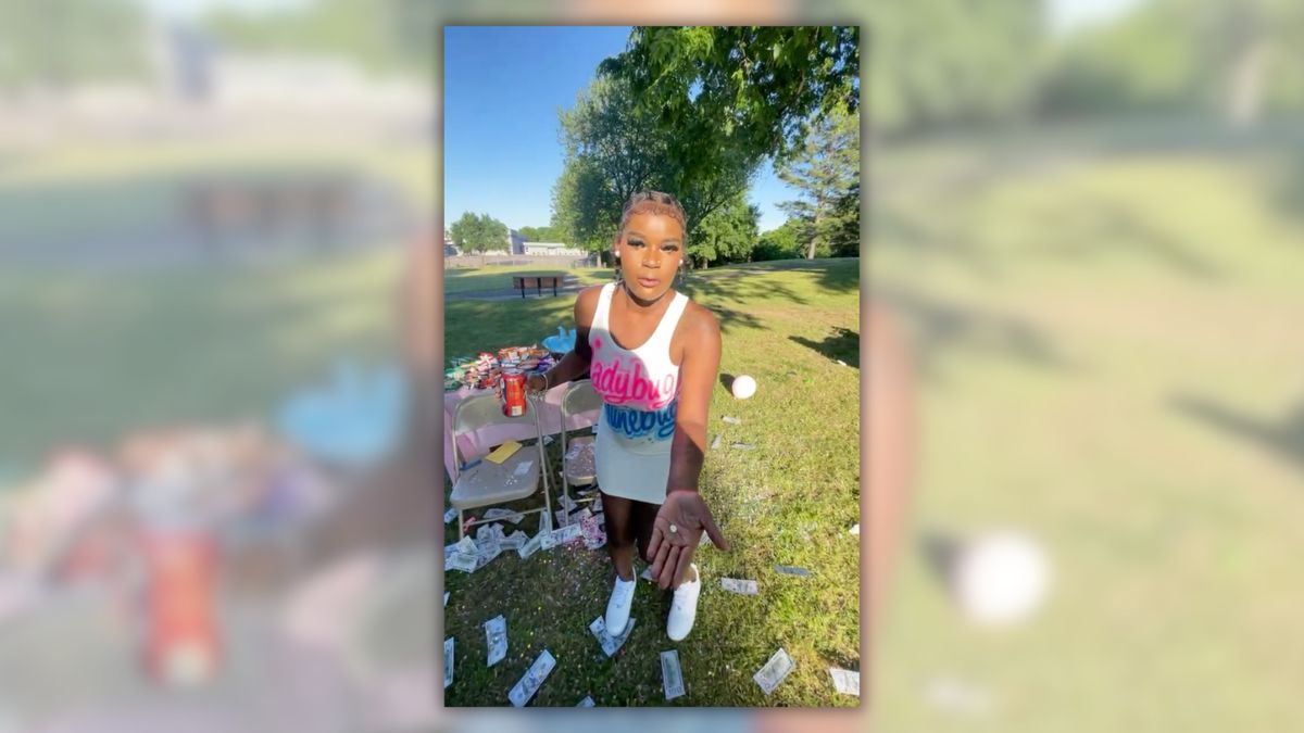 Does video show woman taking abortion pill at her baby’s gender reveal party after father didn’t show?