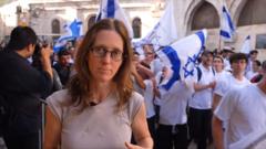 BBC on the ground during march through Jerusalem’s Old City