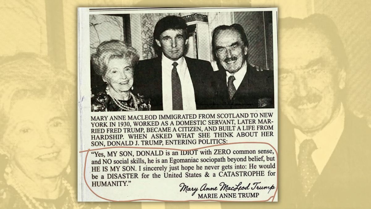 Posts claim Trump’s mother once called him an ‘idiot.’ There’s no evidence that’s true