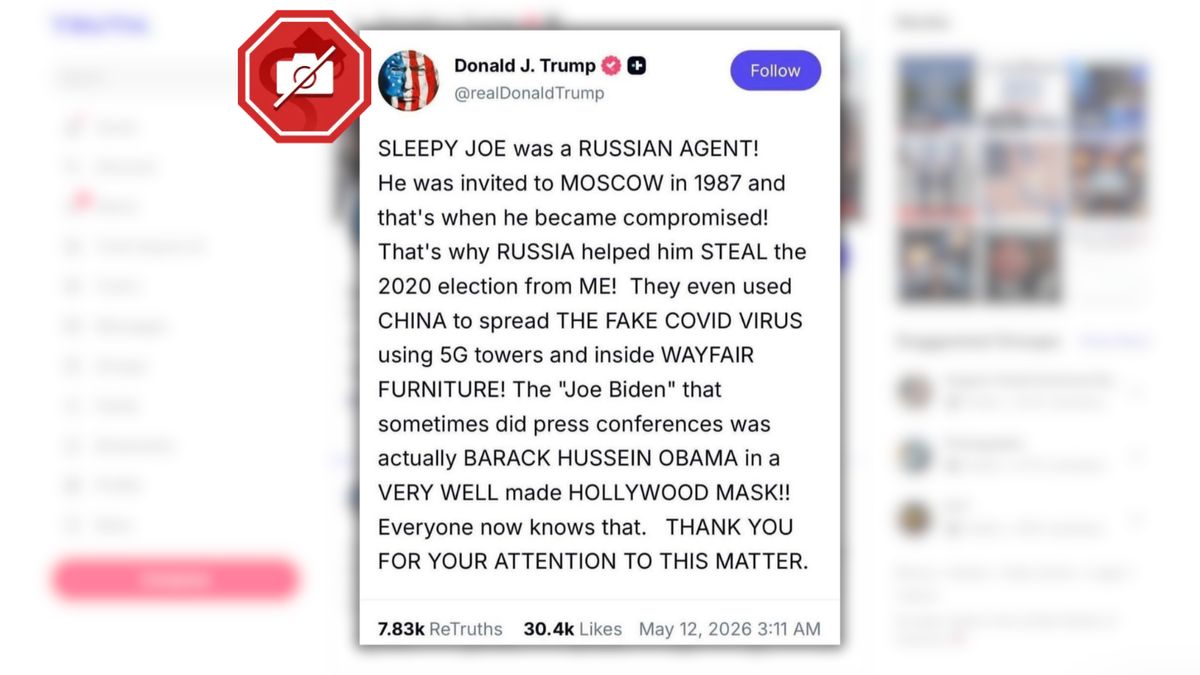 Did Trump accuse Biden of being ‘Russian agent’ in Truth Social post?