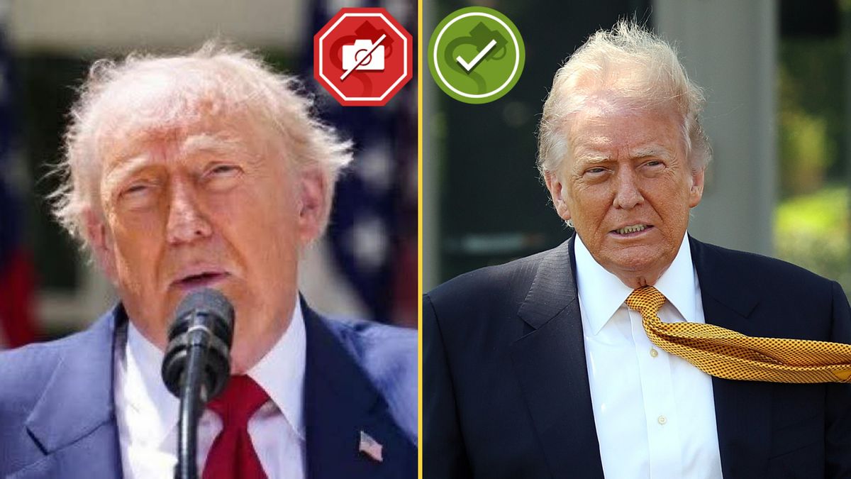 Trump’s windswept hair: Untangling fake images from real photos