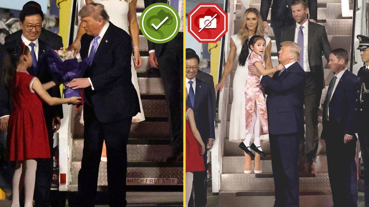 Image claiming to show Trump with young girl during China visit is fake. Here’s proof